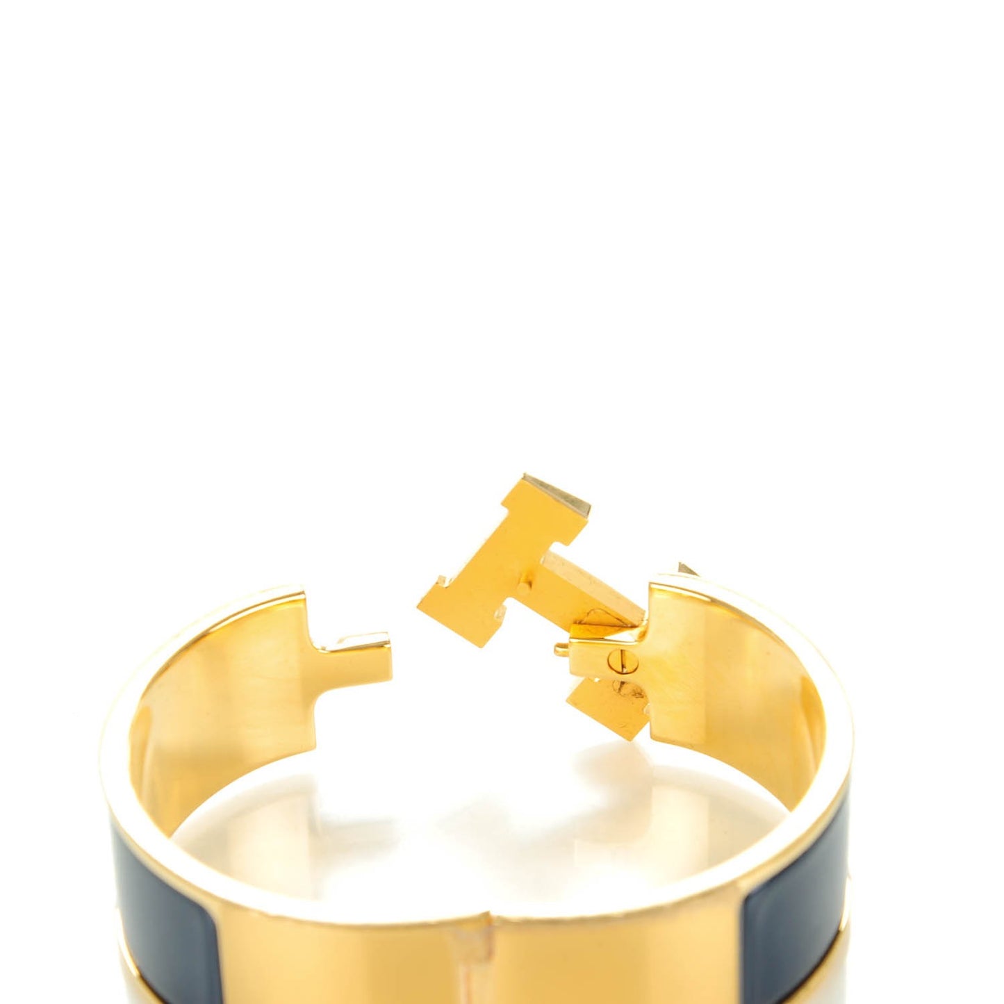 Enamel Wide Clic Clac H Bracelet PM Indigo