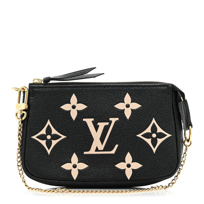 Louis Vuitton Empreinte Monogram Giant Mini Pochette Accessories Black 1 of 8