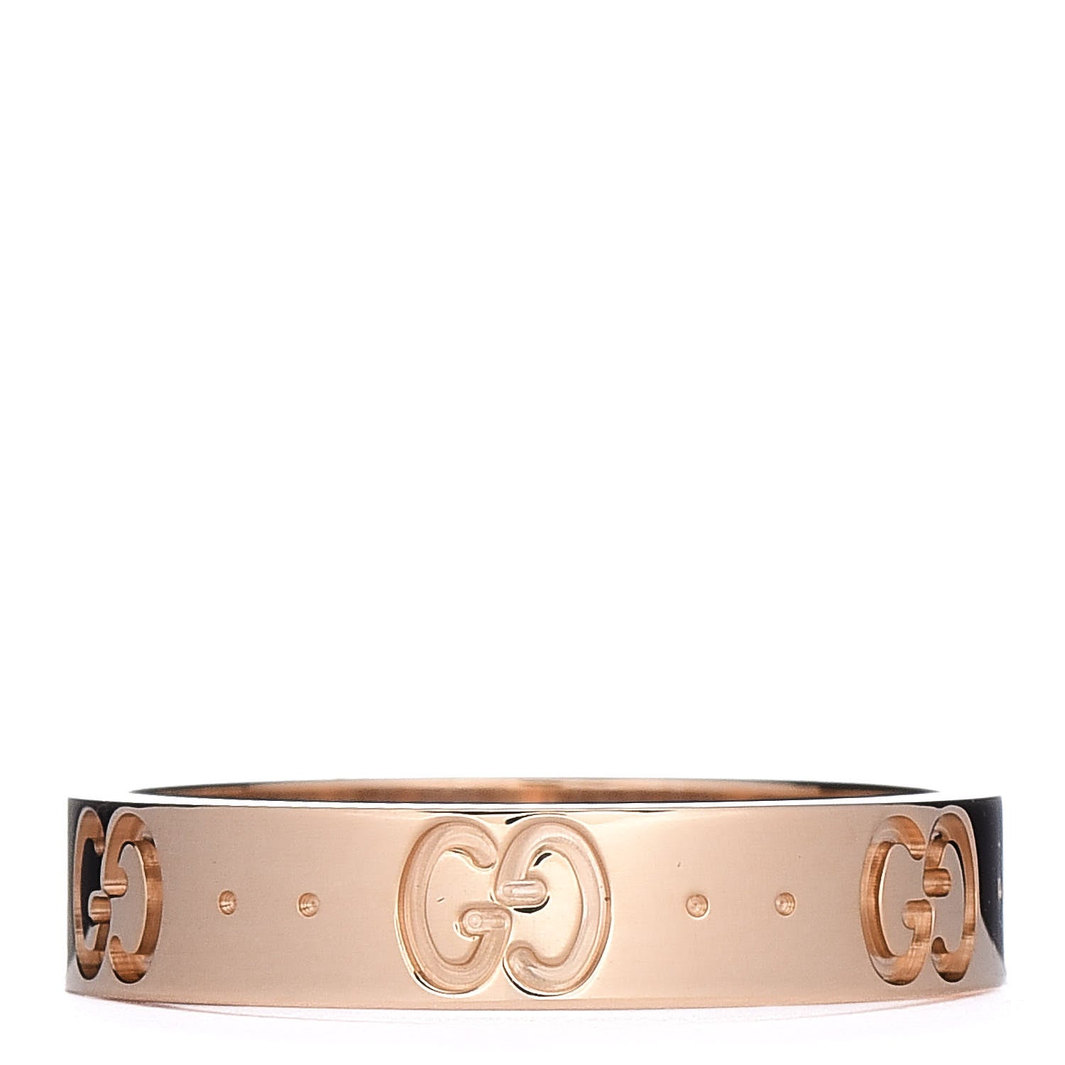 Gucci 18K Yellow Gold 4mm Icon Thin Band Ring 52 6 1 of 7