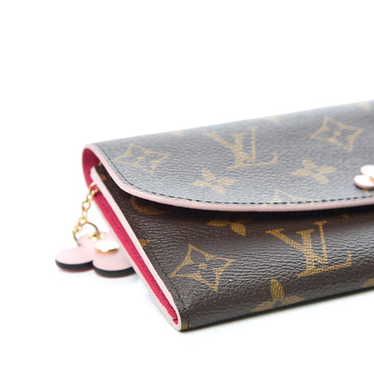 Louis Vuitton Monogram Bloom Flower Emilie Wallet 5 of 10