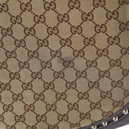 Gucci Monogram Pelham Studded Shoulder Bag Brown 18 of 19