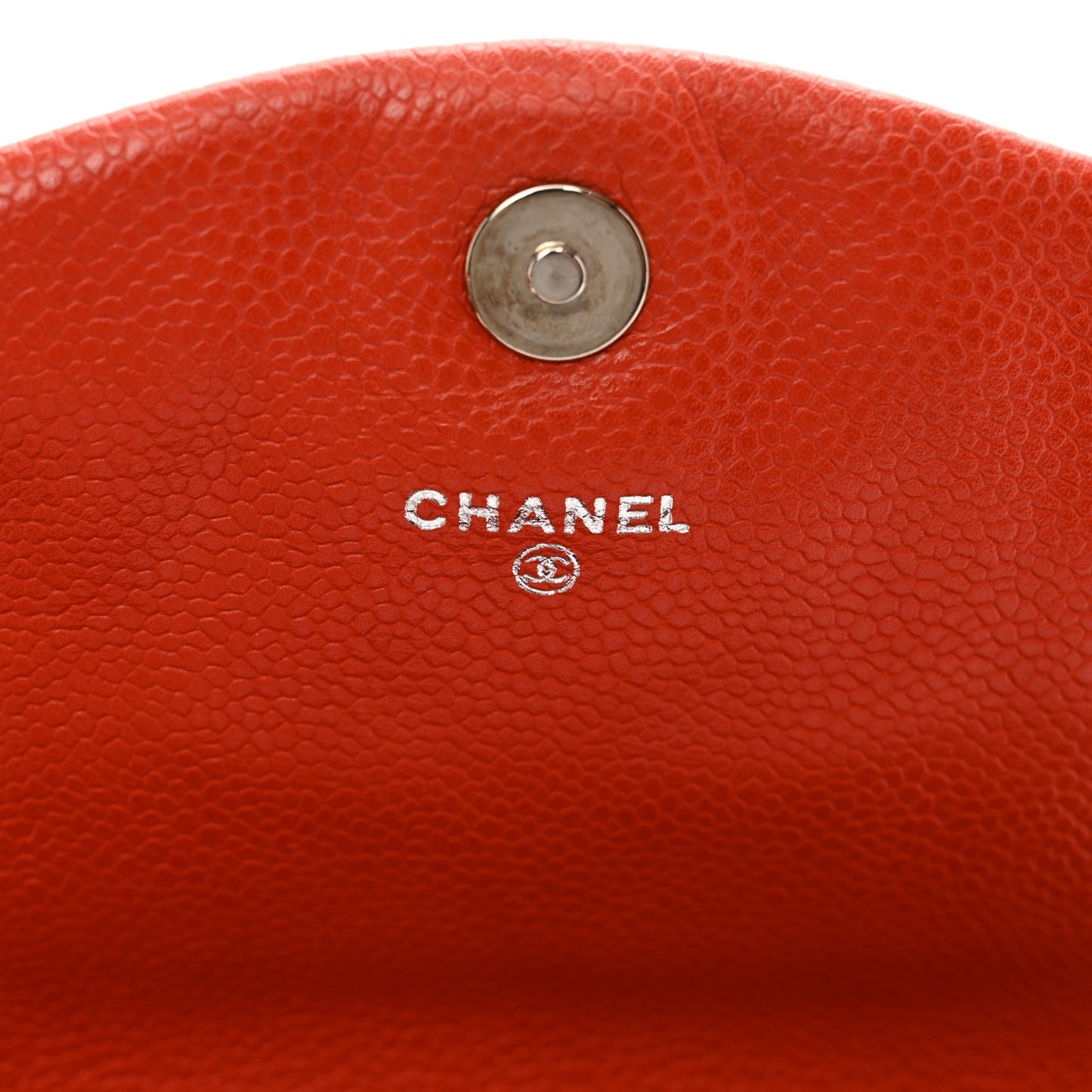 Caviar Half Moon Wallet On Chain WOC Red