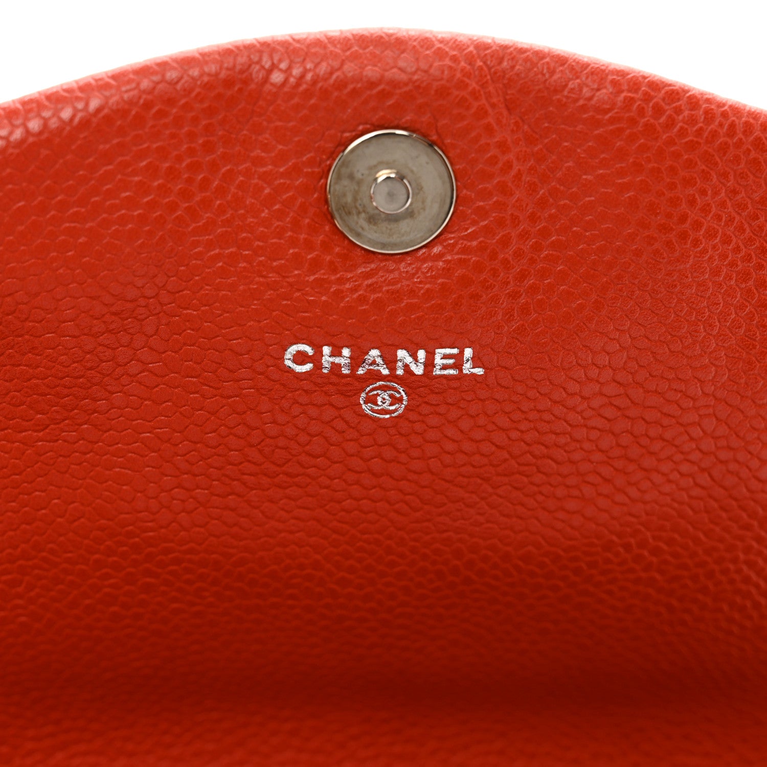 Chanel Caviar Half Moon Wallet On Chain WOC Red 7 of 11