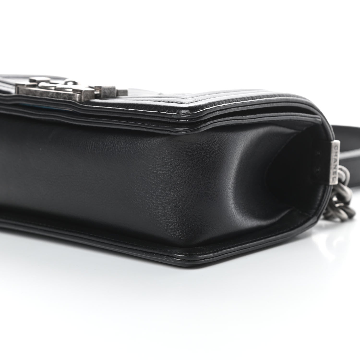 Chanel Calfskin Double Stitch Small Boy Flap Black 10 of 13