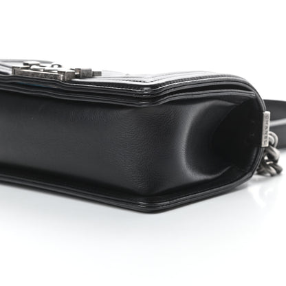 Chanel Calfskin Double Stitch Small Boy Flap Black 10 of 13