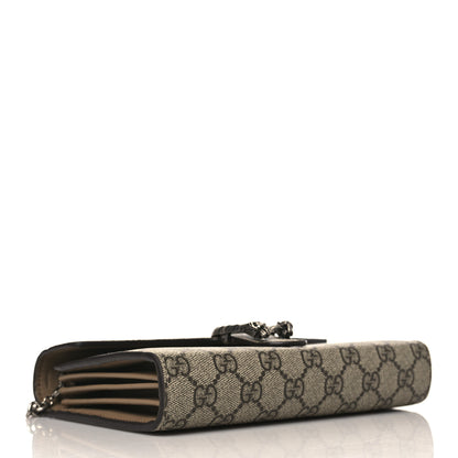 Gucci GG Supreme Monogram Mini Dionysus Chain Wallet Beige Taupe 4 of 9