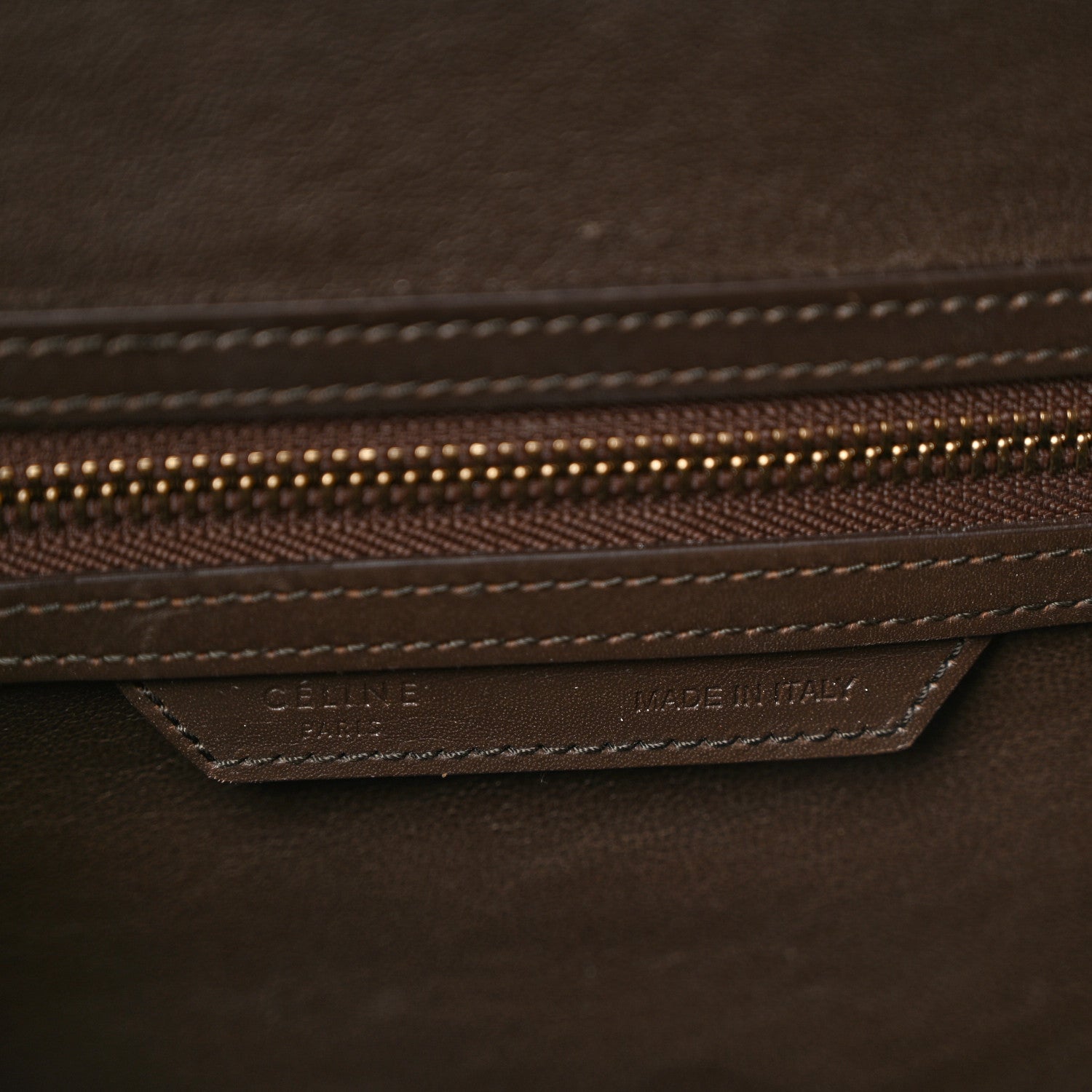 Celine Bullhide Calfskin Nubuck Micro Tri-Color Luggage White Khaki 7 of 9