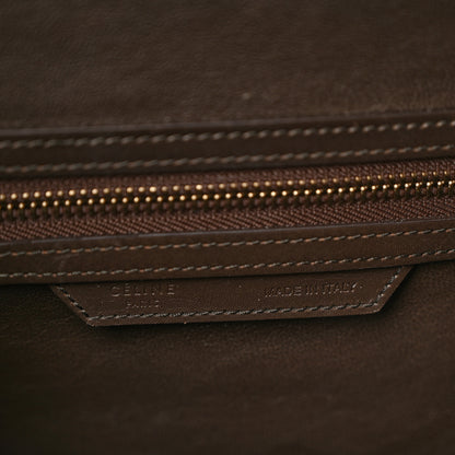 Celine Bullhide Calfskin Nubuck Micro Tri-Color Luggage White Khaki 7 of 9