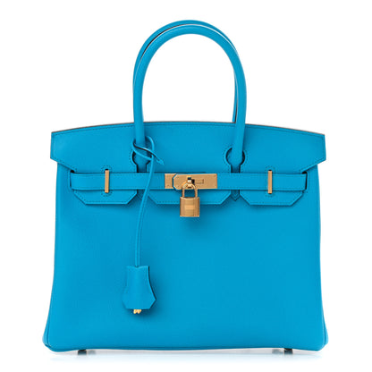 Hermes Epsom Birkin 30 Bleu Frida 1 of 11