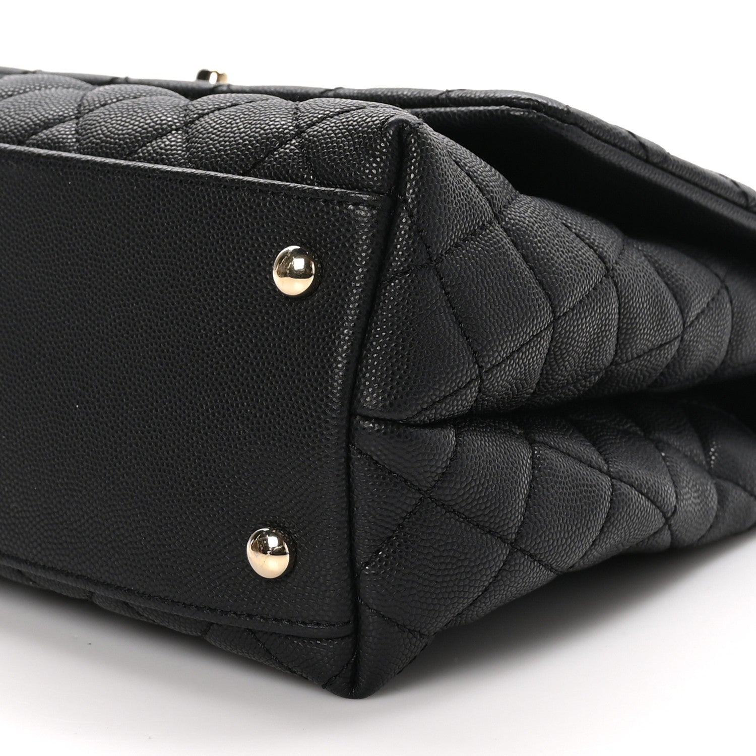Chanel Caviar Quilted Small Coco Handle Flap Black 10 of 10