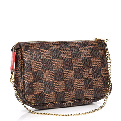 Louis Vuitton Damier Ebene 2016 Christmas Animation Mini Pochette Accessories 3 of 7