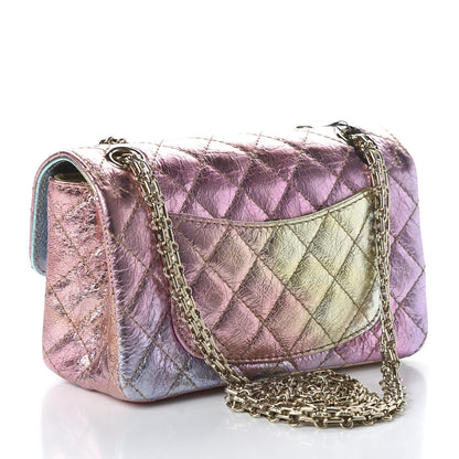 Chanel Metallic Goatskin Quilted Mini 2.55 Reissue Flap Multicolor 3 of 10
