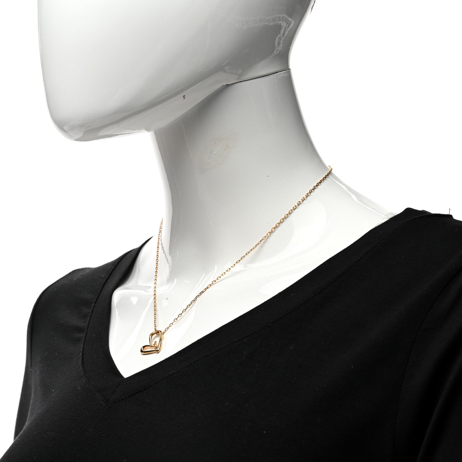Louis Vuitton Metal Fall In Love Necklace 2 of 7