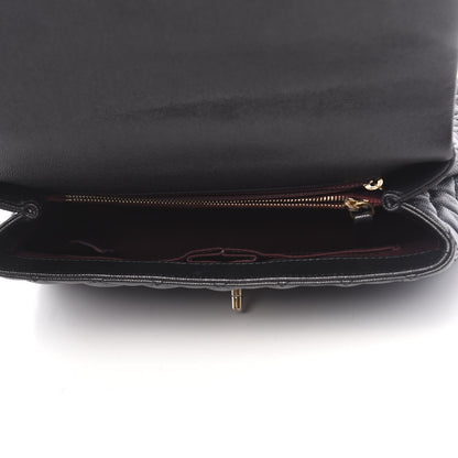 Chanel Caviar Quilted Small Coco Handle Flap Black 5 of 10