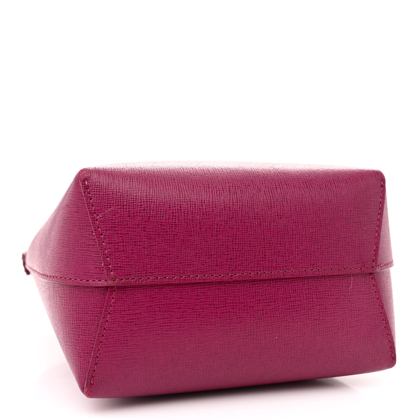 Saffiano Mini Mini Bucket Bag Dark Pink