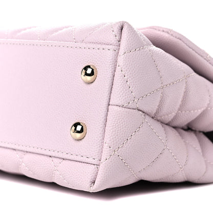 Chanel Caviar Quilted Mini Coco Handle Flap Lilas Lilac 9 of 10