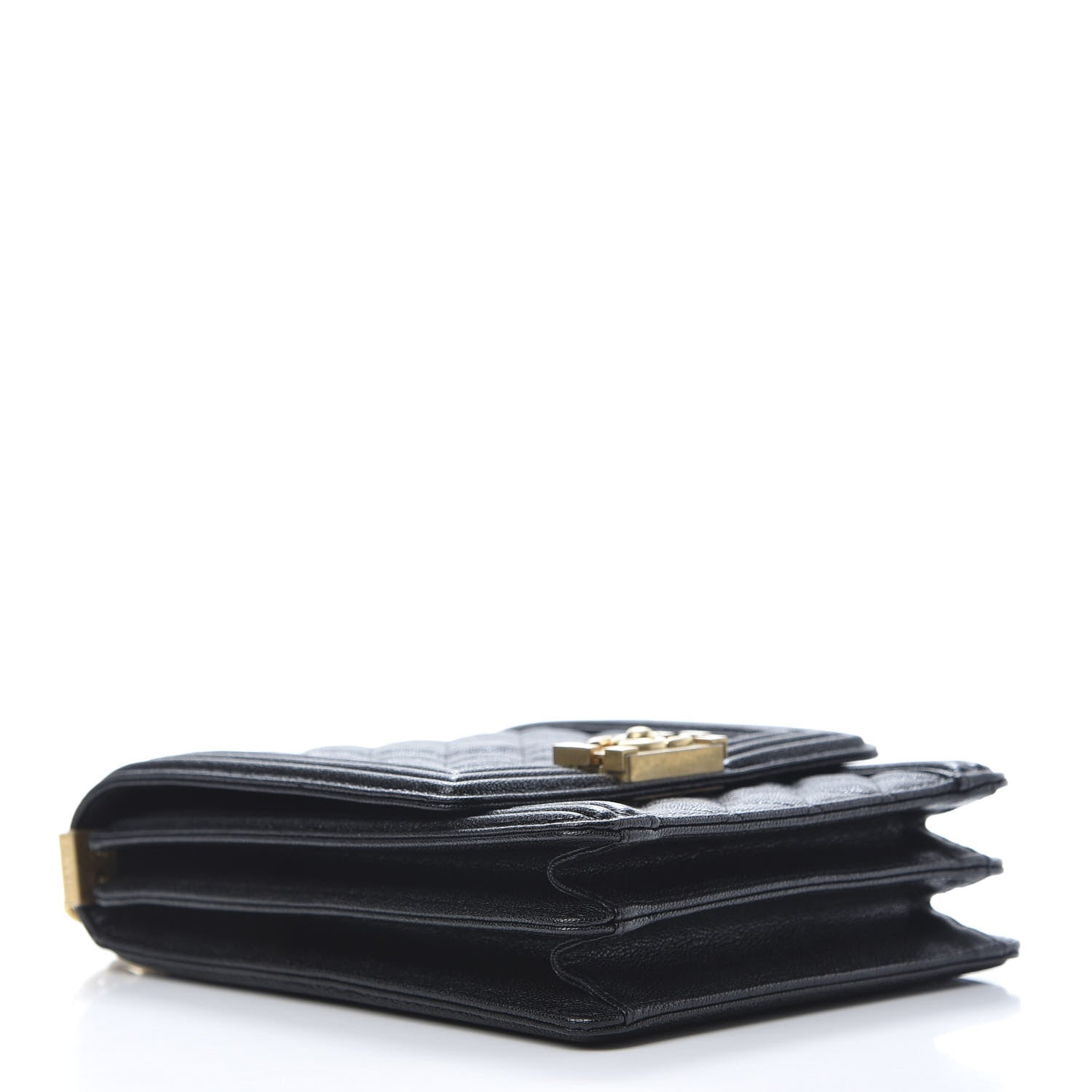 Chanel Caviar Quilted North South Boy Flap Black 4 of 11