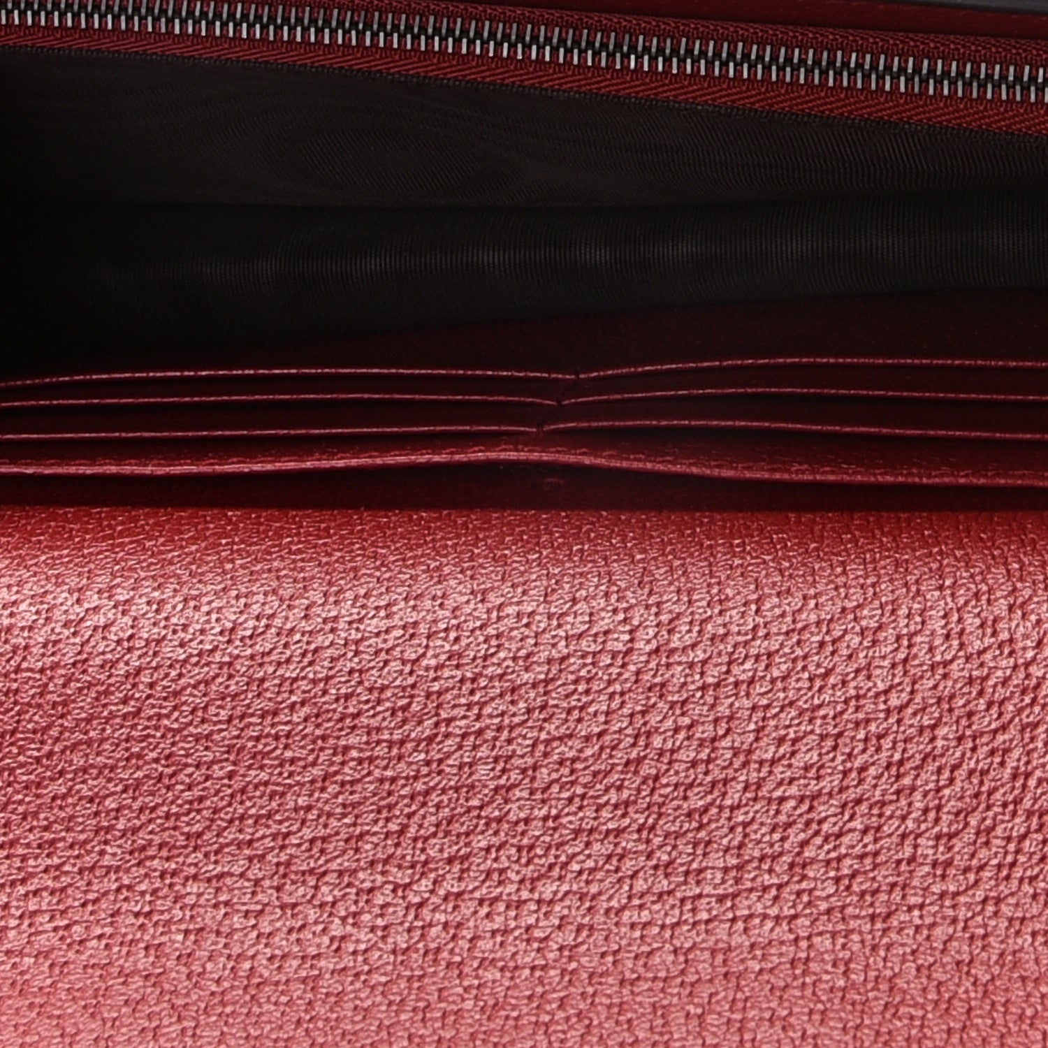 Gucci GG Supreme Monogram Web Queen Margaret Chain Wallet Red 5 of 10