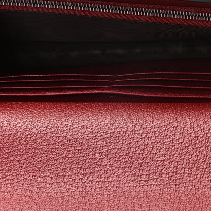 Gucci GG Supreme Monogram Web Queen Margaret Chain Wallet Red 5 of 10