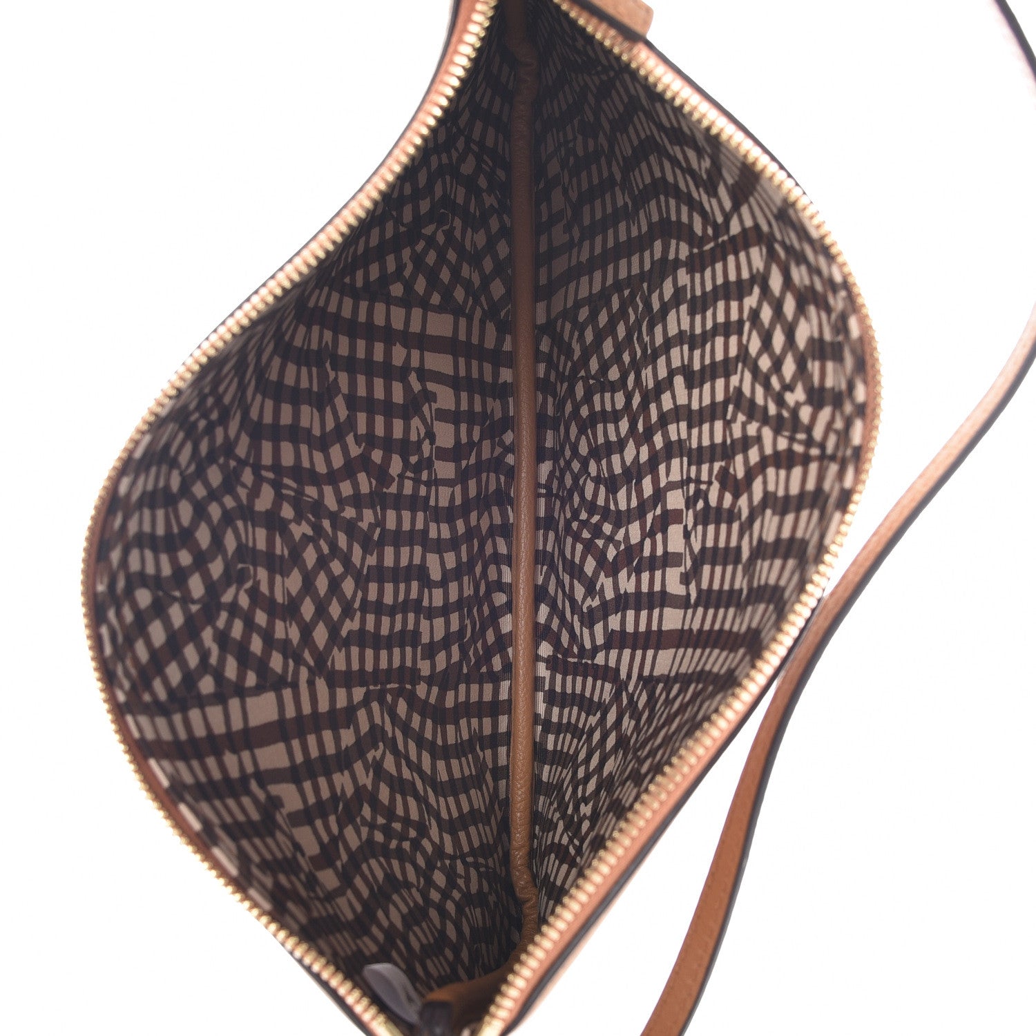 MCM Visetos Liz Shopper Tote Pouch Cognac 7 of 9