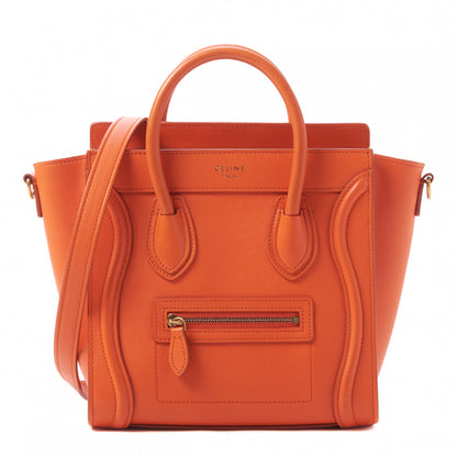 Celine Smooth Calfskin Nano Luggage Fluo Orange 1 of 9
