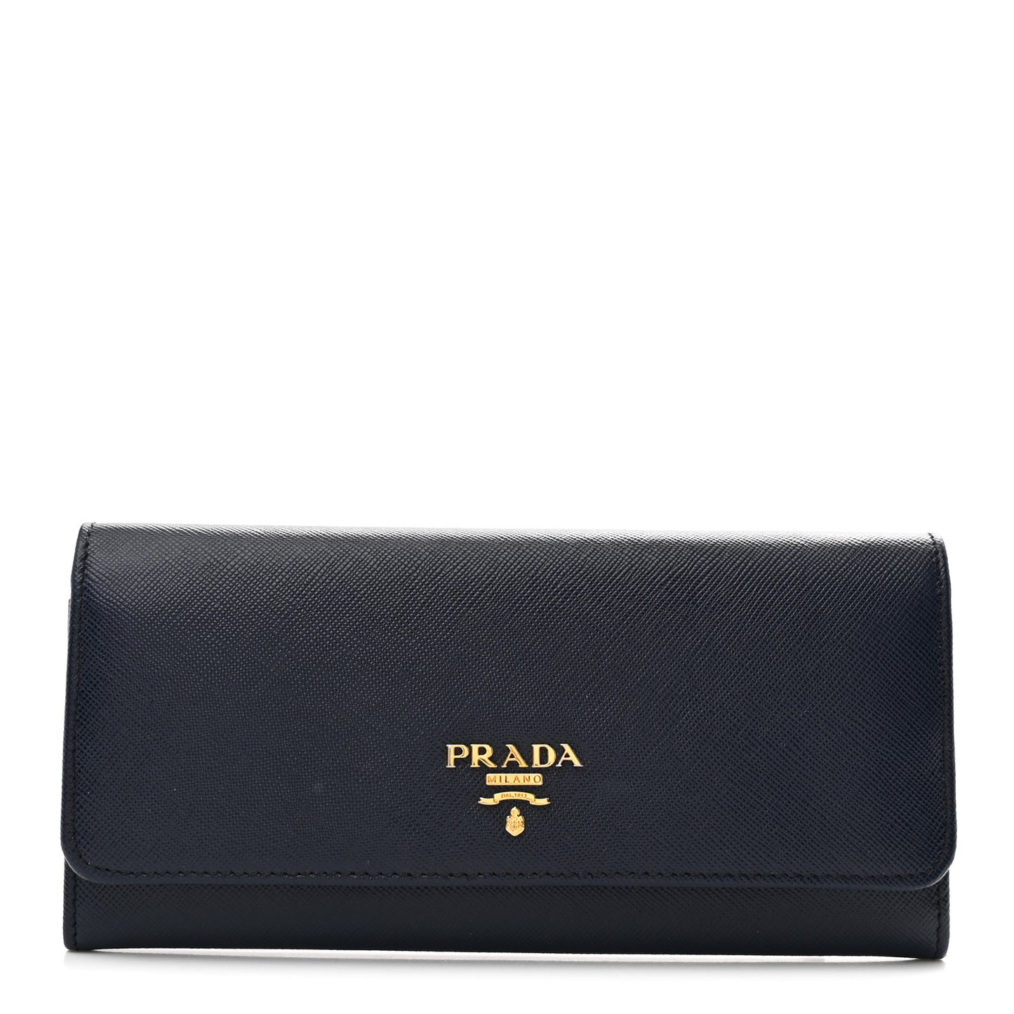 Saffiano Metal Continental Flap Wallet Baltico Argento