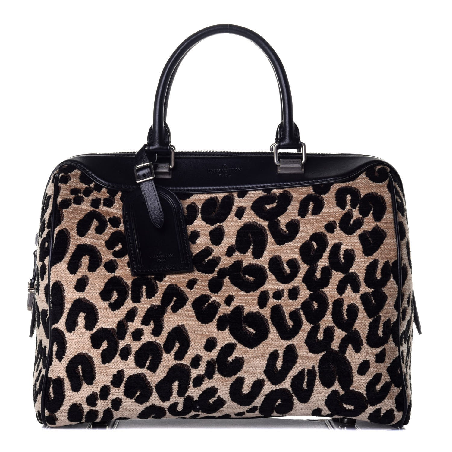 Louis Vuitton Jacquard Velvet Leopard Print Stephen Sprouse Speedy 1 of 9