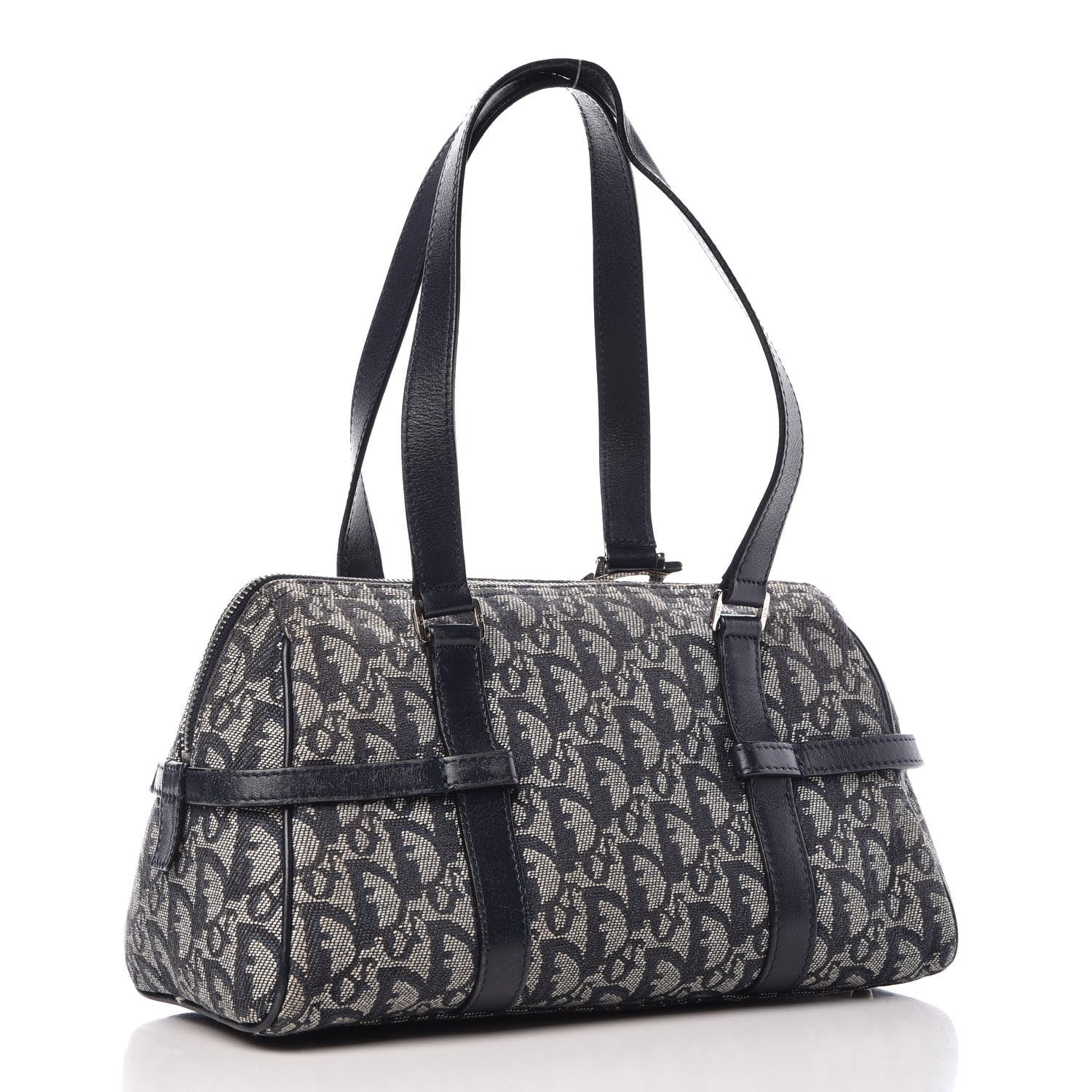 Christian Dior Denim Monogram Charms Shoulder Bag Blue 3 of 14