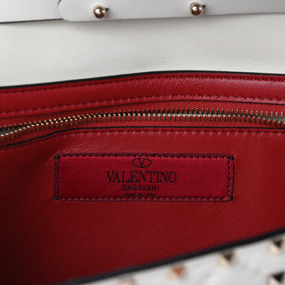 Valentino Garavani Nappa Rockstud Spike Wallet on Chain Light Ivory 6 of 9
