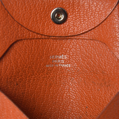 Hermes Chevre Mysore Bastia Coin Purse Feu 6 of 12