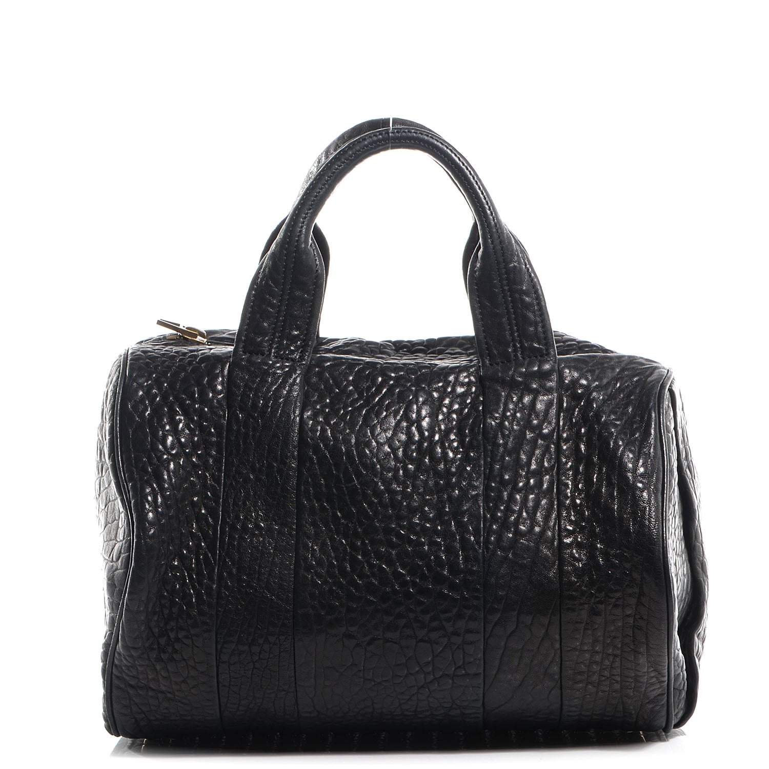 Alexander Wang Pebbled Lambskin Rocco Black Antique Brass Hardware 1 of 6