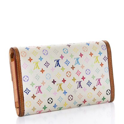 Louis Vuitton Monogram Multicolor Porte Tresor International Wallet White 3 of 7