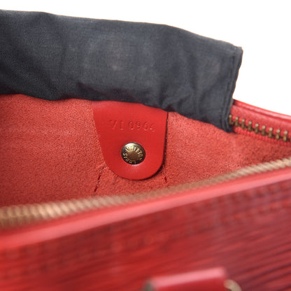 Louis Vuitton Epi Speedy 25 Castillan Red 6 of 11
