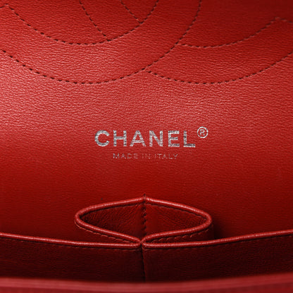 Chanel Lambskin Quilted Jumbo Double Flap Red 8 of 10