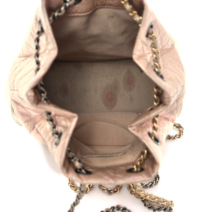 Chanel Iridescent Lambskin Calfskin Small Quilted Gabrielle Backpack Light Pink 5 of 12