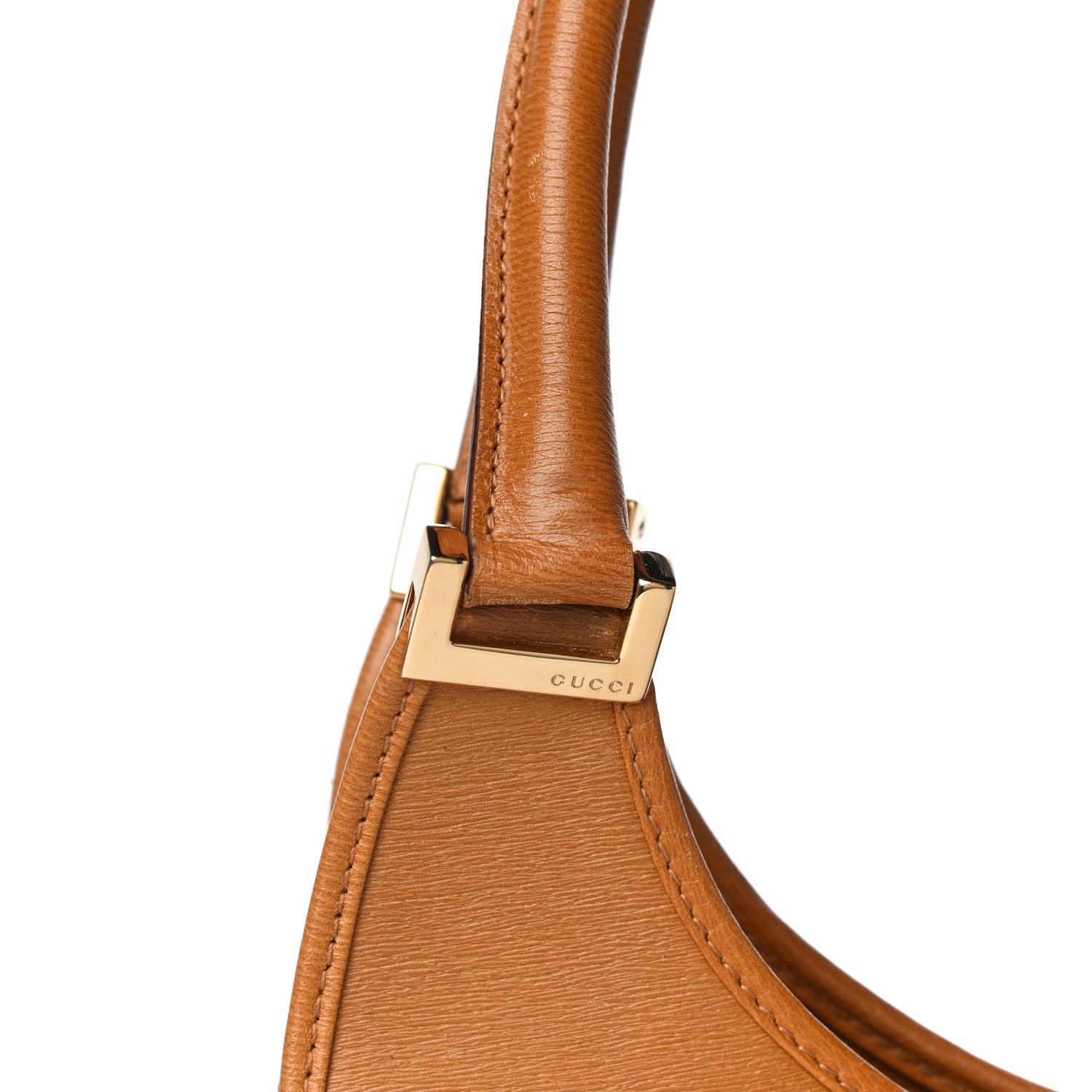 Gucci Calfskin Bardot Hobo Tan 18 of 29
