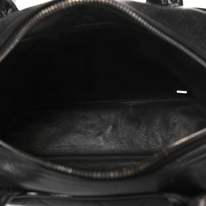 Chanel Caviar Patent Quilted Bowler Black 5 of 10