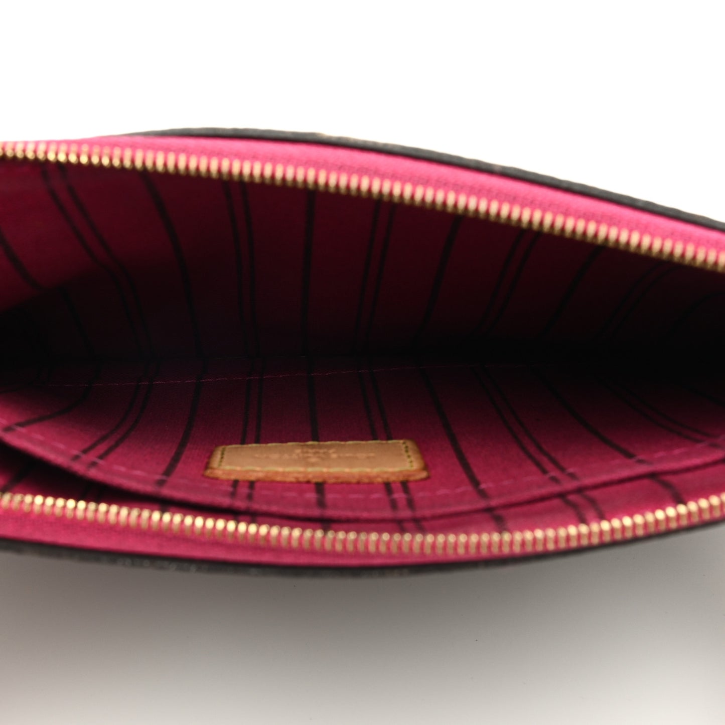 LOUIS VUITTON Monogram Neverfull MM GM Pochette Pivoine