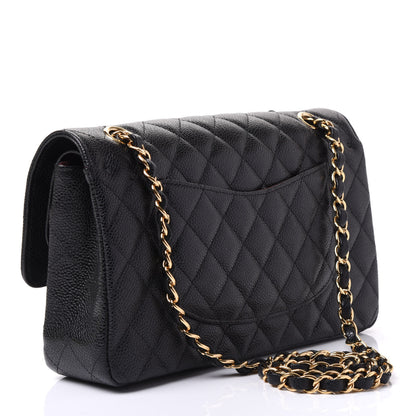 Chanel Caviar Quilted Medium Double Flap Black 2 of 10