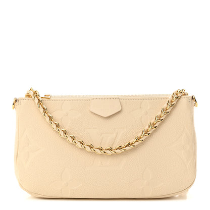 Louis Vuitton Empreinte Monogram Giant Multi Pochette Accessories Large Pochette Cream 1 of 10