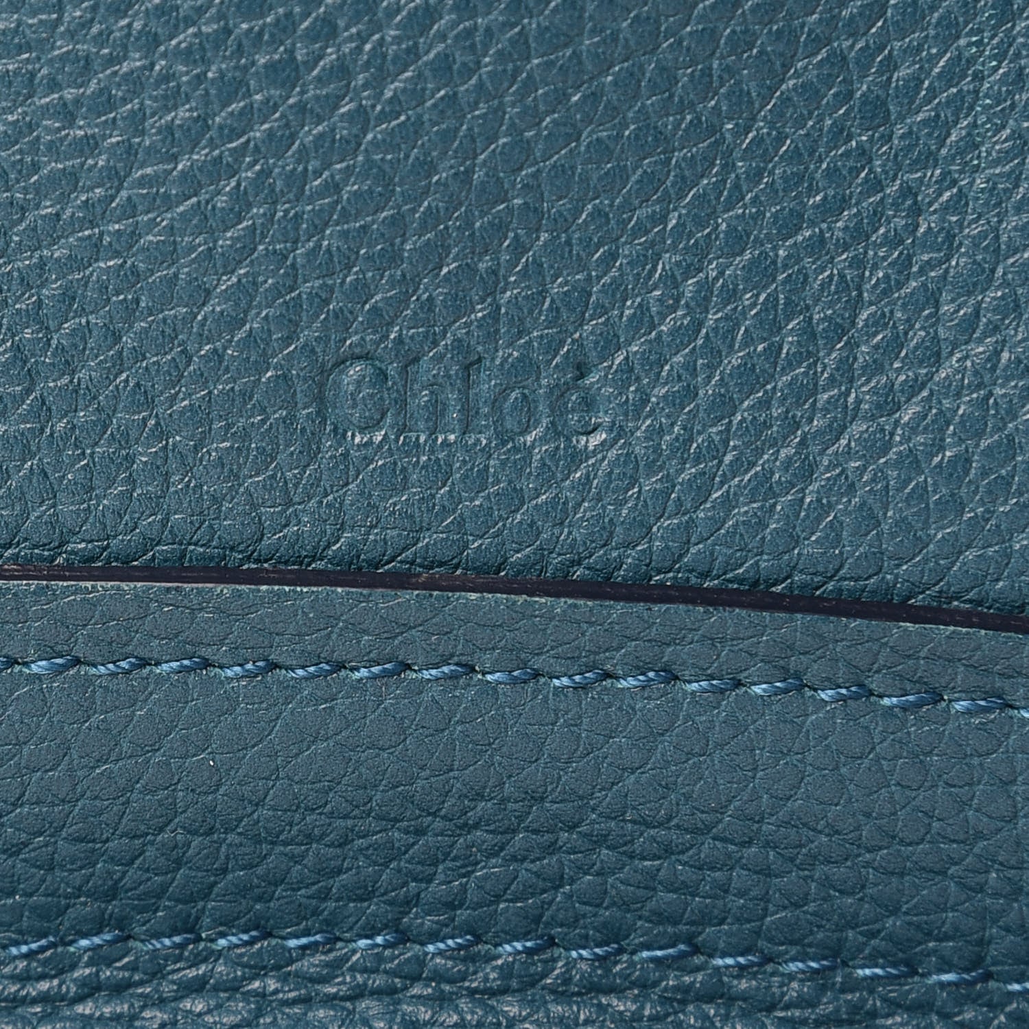 Chloe Calfskin Medium Paraty Peacock Blue 14 of 17