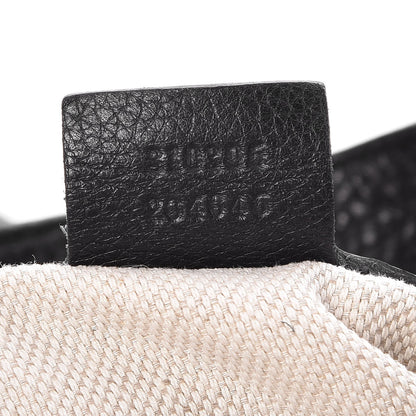 Gucci Pebbled Calfskin Large Soho Chain Shoulder Bag Black 7 of 7