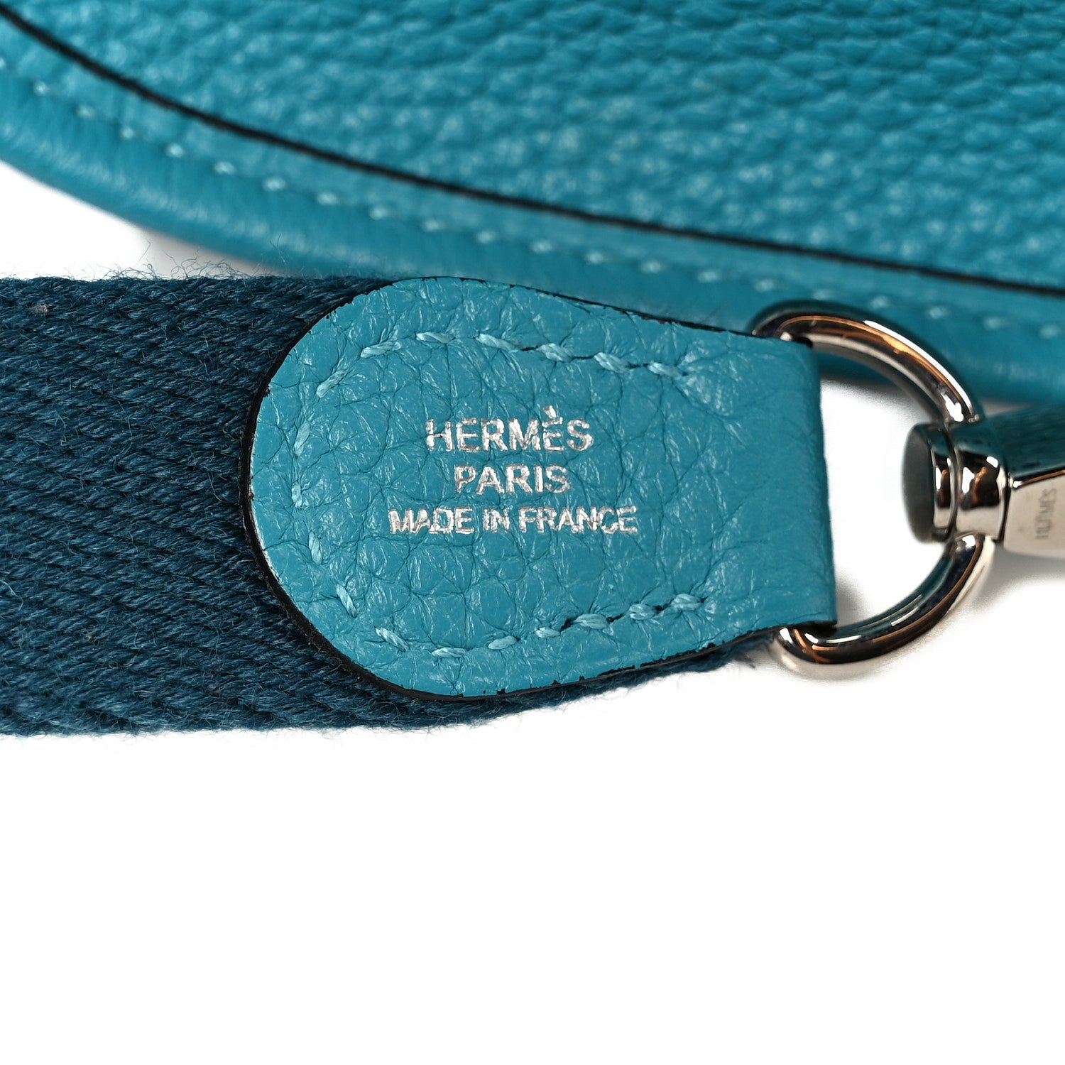 Hermes Taurillon Clemence Amazone Evelyne TPM Turquoise Colvert 8 of 11