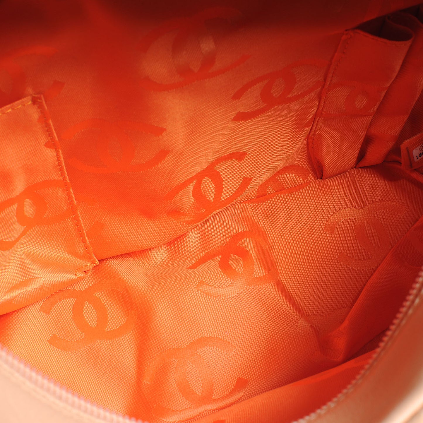 Calfskin Quilted Small Cambon Multipocket Reporter Beige