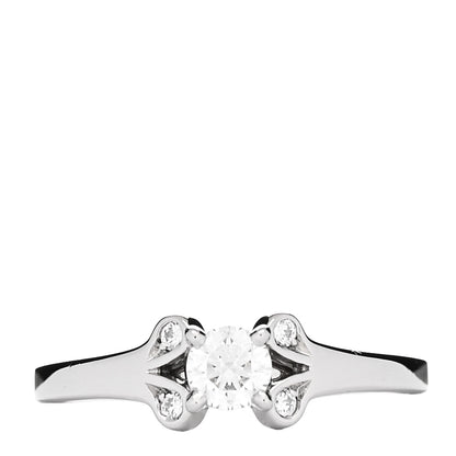 Cartier Platinum Diamond .23ct Ballerine Solitaire Engagement Ring 48 4.5 1 of 6
