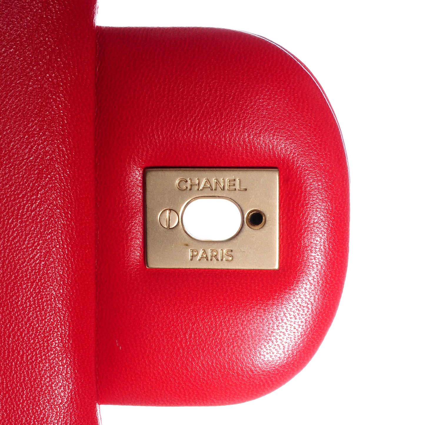 Lambskin Jumbo Double Flap Red