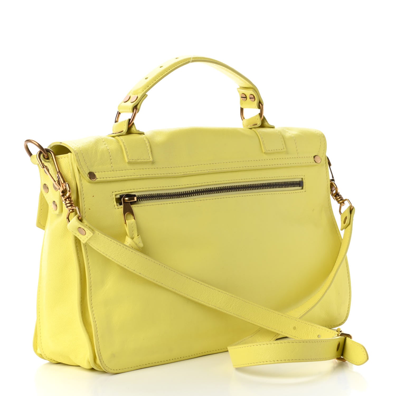Proenza Schouler Lambskin Medium PS1 Citron 3 of 10