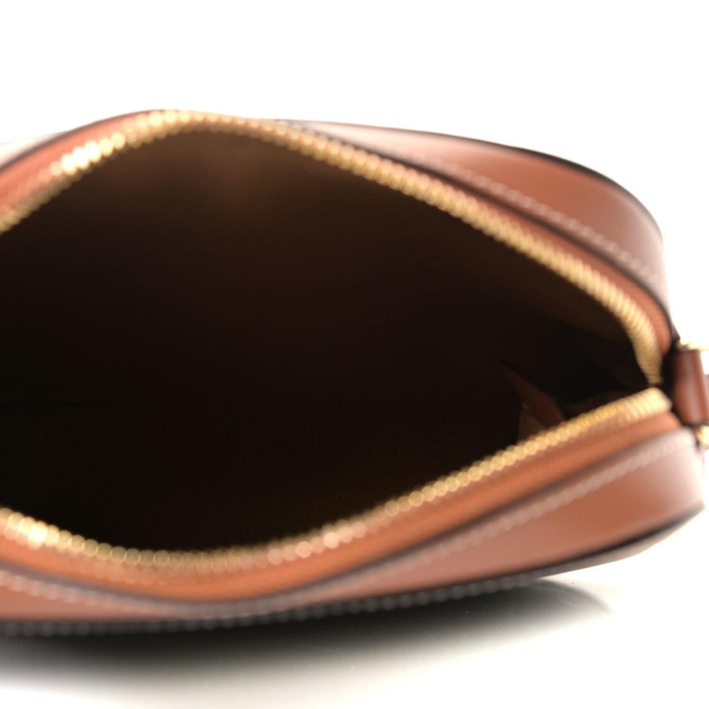 Triomphe Canvas Small Camera Bag Tan