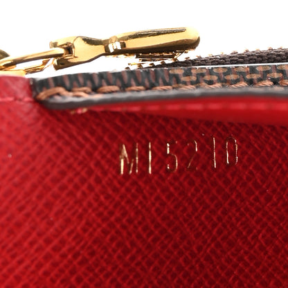 Louis Vuitton Damier Ebene Recto Verso Card Holder Red 7 of 8
