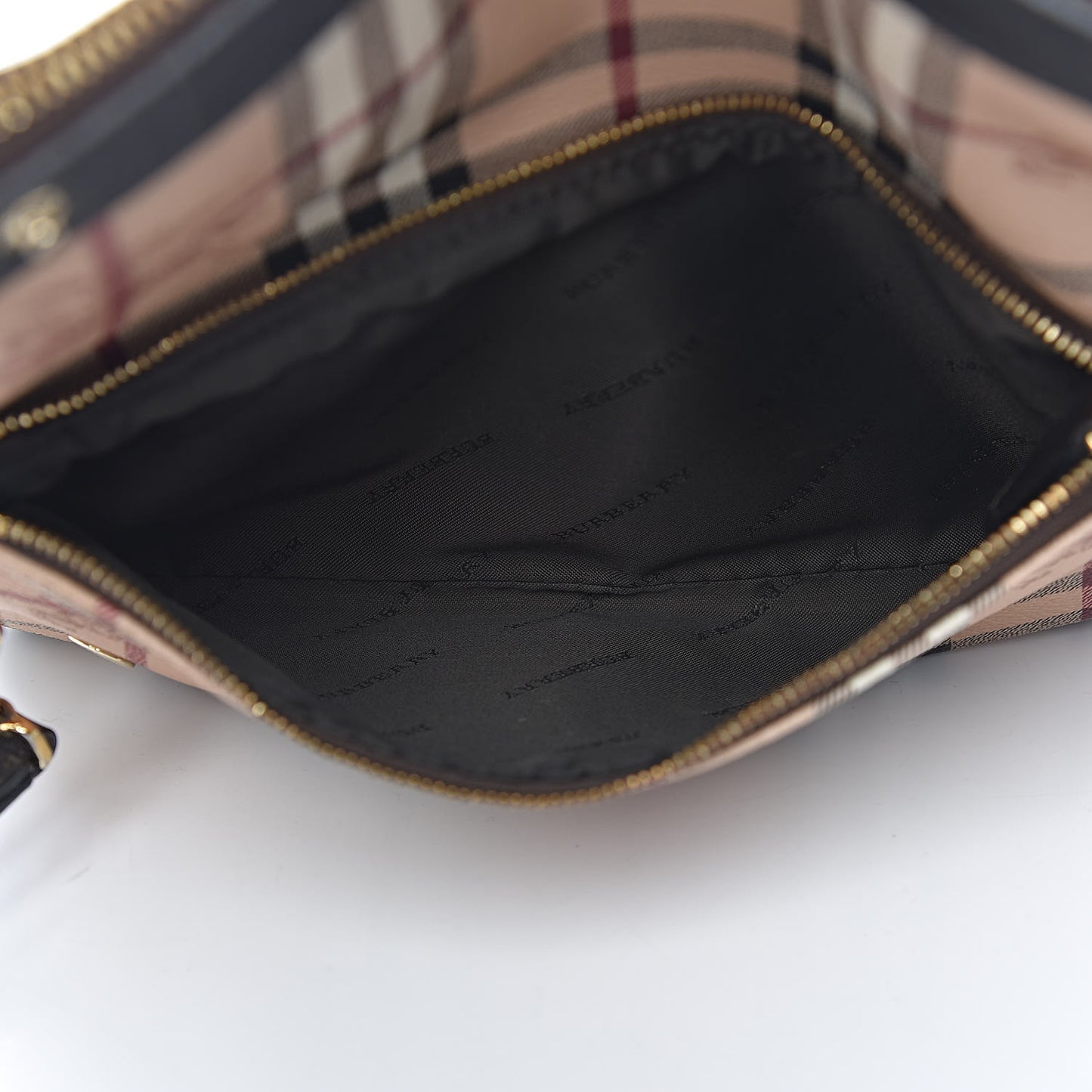 Haymarket Check Adeline Foldover Clutch Brown
